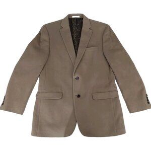 Lauren Ralph Lauren Blazer Mens 42L Silk Wool Cashmere Brown Sports Coat Jacket